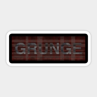 Grunge Flannel Sticker